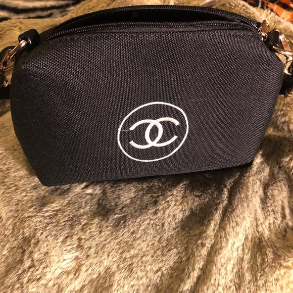 CHANEL Handbags - Black Chanel Cosmetic Bag, Chanel Bag, Purse